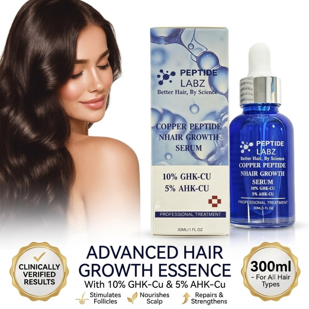 Growth Factor Serum - Hair Growth Essence Copper Peptide GHK