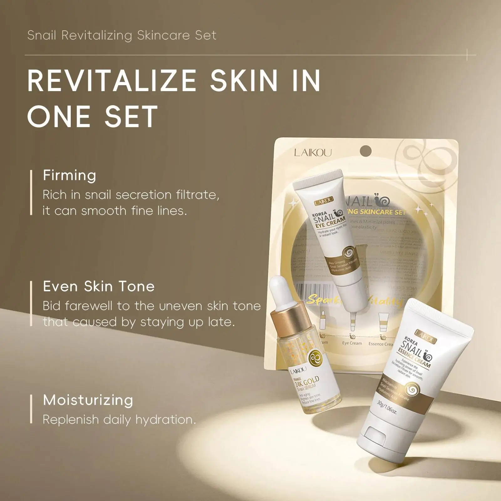 24K Gold Snail Repair Serum Ey - Luxury Skincare Serum 评论和价格